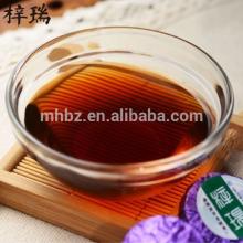 Dried pressed lavender flowering pu-erh teas