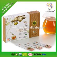 Instant Ginger Tea Granules in Sachet Pack