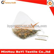 Triangletea bag with rose flower