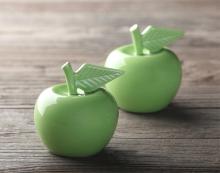 Super Special / American / French / country / plain glazed tableware /  Aurora  Apple Salt and Pepper