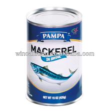 High Quality Canned Mackerel in Brine ( in Salt Water /in Natural Juice with Salt Added)