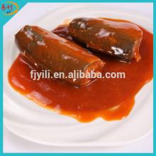 Chinese canned mackerel fish in chilli tomato sauce