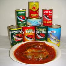 canned sardine in tomato sauce list of preserved foods