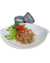 WHITE MEAT TUNA SHERRED IN OIL