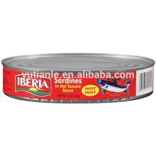 Best 425g oval canned Sardine in tomato sauce