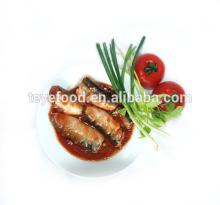 Canned  Sardine s in  Tomato   Sauce  & Chili for  hot  selling