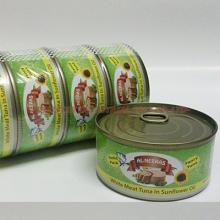 Canned white meat tuna in sunflower oil