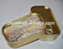 high quality HGT Canned Sardine fish in brine canned fish (fish shrimp squid crab cod salmon surimi)