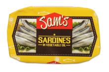 Sam s Sardines in Vegetable Oil