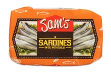 Sam s Sardines in  Oil  with Chili