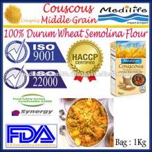 Tunisian Middle Grain Couscous,whole meal Couscous Medium, Couscous, High Quality of Couscous ,Bag 1