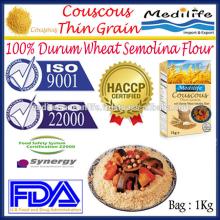 100% Durum Wheat Semolina Flour ,Thin Grain Couscous,Golden Couscous,whole meal Couscous Fine, Bag 1