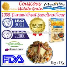 Middle Grain Couscous, whole meal Couscous Medium,Durum Wheat Semolina Couscous, Tunisian Couscous B