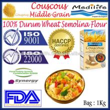 100% Durum Wheat Semolina Flour Mill,Tunisian Middle Grain Couscous ,whole meal Couscous Medium, Bag