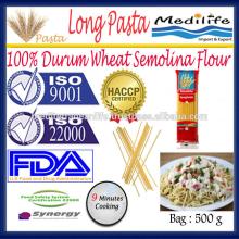 100% Durum Wheat Semolina Flour,Long pasta,Macaroni, Long Pasta, Spaghetti, Macaroni,500g,Cooking Ti