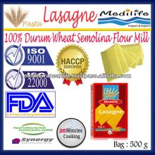 Lasagne Pasta, 100% Durum Wheat Semolina Flour Mill, Spaghetti Pasta Macaroni Lasagne whole wheat, 5