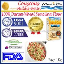 Couscous, Tunisian Middle Grain Couscous,whole meal Couscous Medium, High Quality of Couscous ,Bag 1
