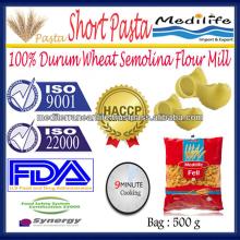 Short Pasta, 100% Durum Wheat Semolina Flour Mill,Short Pasta Macaroni low fat ,Fresh Short Pasta, 4