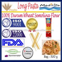 Durum Wheat Semolina Flour,Long pasta,Spaghetti Macaroni,Long Pasta Macaroni,500 g Bag
