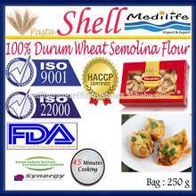 Shell Pasta Macaroni,100% Durum Wheat Shell Pasta,Shell Pasta 250g Bag,100% High Quality Shell Macar
