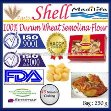 Macaroni Shell 250g Bag,Pasta Shell Cooking Time 45 min,Durum Wheat Shell Pasta,Shell Pasta ,100% Hi