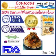 Best Quality of Tunisian Middle Grain Couscous, High Quality of Tunisian whole meal Couscous Medium,