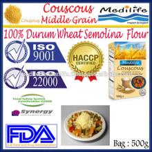 Best Quality Durum Wheat Semolina Flour ,Middle Grain Couscous,Couscous Medium Bag 500 g