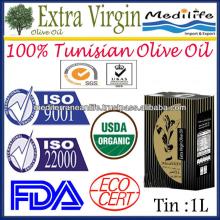 Extra Virgin Olive  Oil   Tin  1L, High Quality 100% Tunisian Olive  Oil , Extra Virgin Olive  Oil  1st Cold