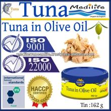 Tuna Olive Oil, Tuna in Virgin Olive Oil Tin, 100% High Quality of Tuna, Fresh Tuna in Olive Oil, 16