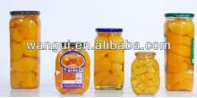 Canned Yellow Peach Halves In Jar