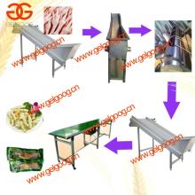 chicken paw peeling machine/chicken feet processing line/chicken feet line