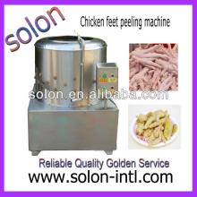  Industrial  small capacity chicken feet skin machinery/chicken paw yellow skin peeling machine