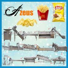 Automatic fried potato chips making machines/potato french fries making machines
