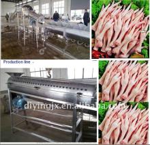 the latest automatic Chicken paws peeling line
