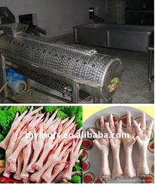1000kg/h New automatic Chicken feet peeling machine, chicken paws peeling machine