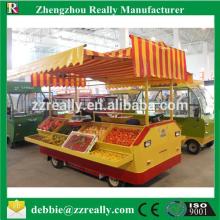 Customized Electric Fruit and Vegatable street food vending Carts for sale