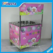 Wonderful moverable professional cotton candy machine price with cart and cover