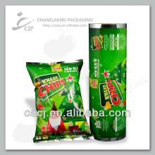 Inflatable aluminium film plastic  packaging  for  chips  food