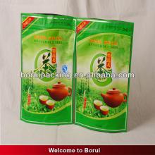 stand up tea bag with ziplock ,reclosable tea pouch with zipper