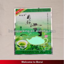 three sides sealed tea bag with ziplock ,reclosable tea pouch with zipper