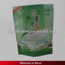 Chinese plastic tea bag with ziplock ,reclosable tea pouch with zipper