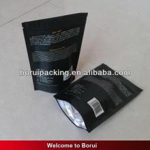 Best selling matt Black bottom gusset plastic coffee bag,tea bag