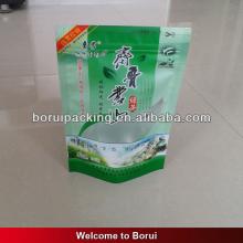 Matt finish stand up zip lock tea packaging plastic bag,