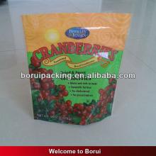 Plastic dry fruit bag with zipper/stand up pouches with printing