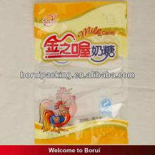 Plastic Frozen Food Packaging Bag with window/Custom Disposable Plastic Bag for Meat/Sea food with w