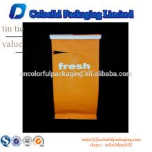 craft paper coffee tea bag with tin tie and value