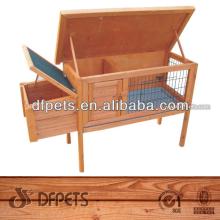Wooden Single Rabbit Hutch With High Feet for Sale DFR050