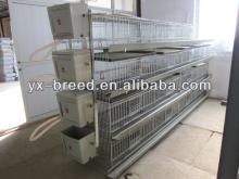 4 tiers Broiler Farm Cage of complete parts and plastic pads for chicken feet