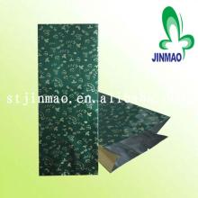 Aluminum foil plastic tea bag with side gusset