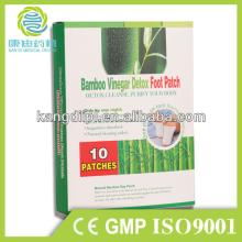 Hot Sale 100% Natural Bamboo Jun  Gong  Detox Foot Patch